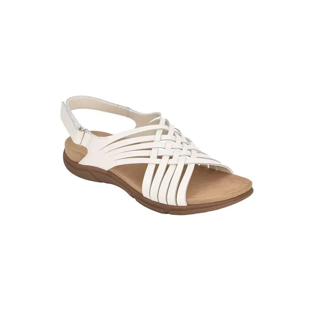 Easy Spirit White Sandals with Cushioned Sole